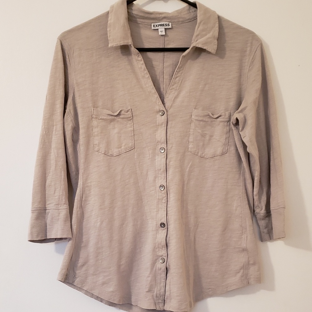Express 3/4 Length Button Down Shirt